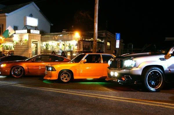Street lineup on set